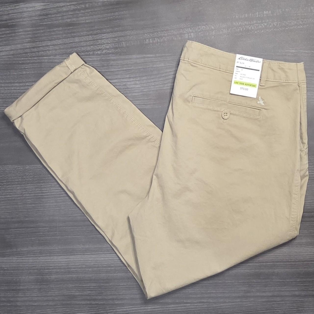 Eddie Bauer Legend Wash Womens Boyfriend Slim Pants Size 18